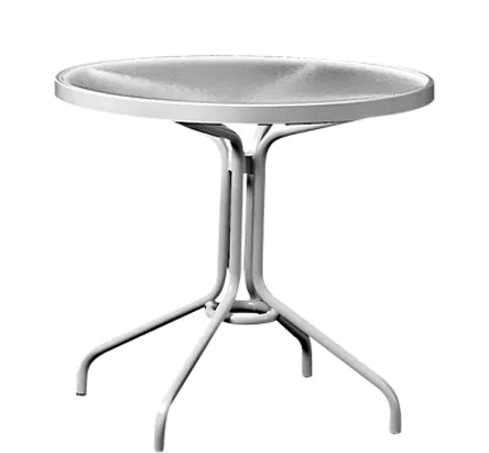 Tropitone 656 Acrylic and Glass Tables 30 inch Round Dining Table Tropitone 656 Acrylic and Glass Tables 30 inch Round Dining Table