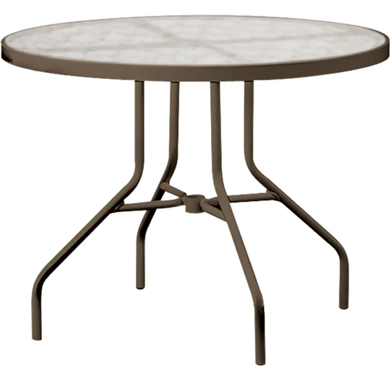 Tropitone 670 Acrylic and Glass Tables 36 inch Round Dining Table Tropitone 670 Acrylic and Glass Tables 36 inch Round Dining Table
