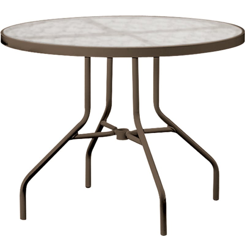Tropitone 670 Acrylic and Glass Tables 36 inch Round Dining Table Tropitone 670 Acrylic and Glass Tables 36 inch Round Dining Table
