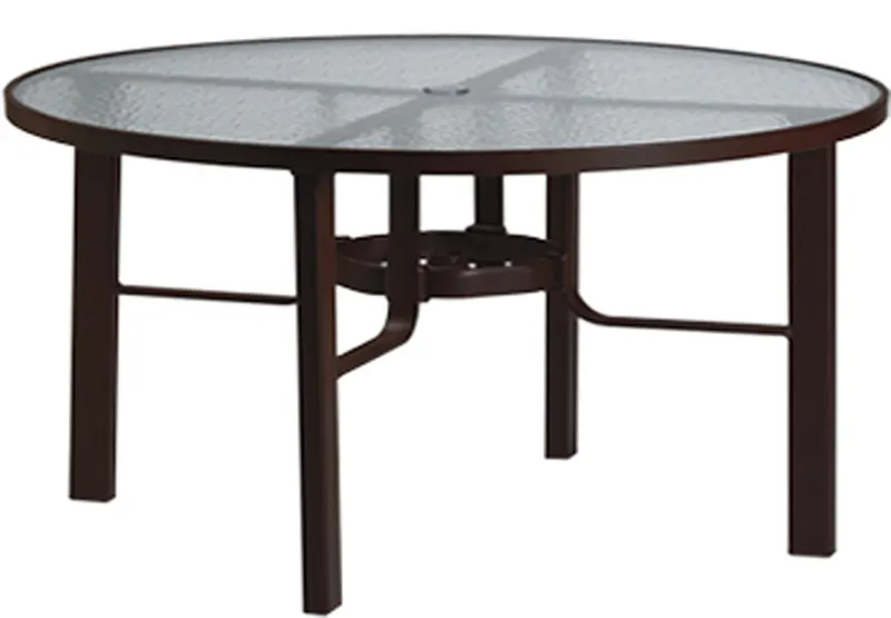 Tropitone 730561 Acrylic and Glass Tables 60 inch Round Dining Table, KD Tropitone 730561 Acrylic and Glass Tables 60 inch Round Dining Table, KD