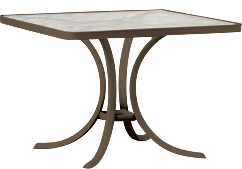 Tropitone 1876 Acrylic and Glass Tables 36 inch Square Dining Table Tropitone 1876 Acrylic and Glass Tables 36 inch Square Dining Table