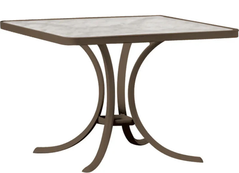 Tropitone 1876 Acrylic and Glass Tables 36 inch Square Dining Table Tropitone 1876 Acrylic and Glass Tables 36 inch Square Dining Table