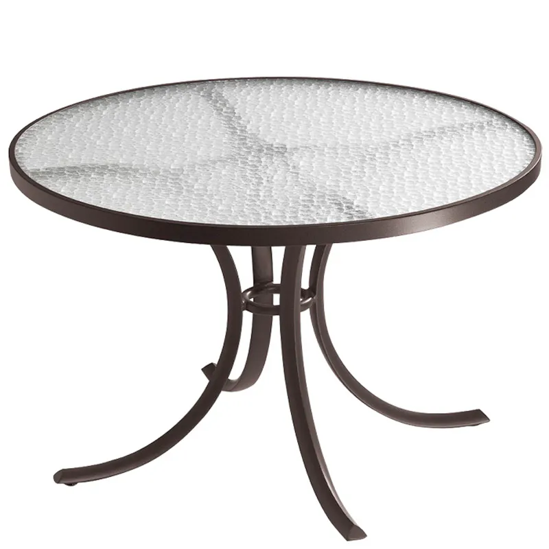 Tropitone 1842 Acrylic and Glass Tables 42 inch Round Dining Table
