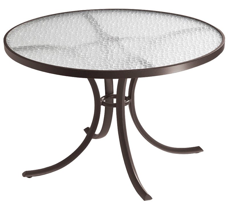 Tropitone 1842 Acrylic and Glass Tables 42 inch Round Dining Table Tropitone 1842 Acrylic and Glass Tables 42 inch Round Dining Table