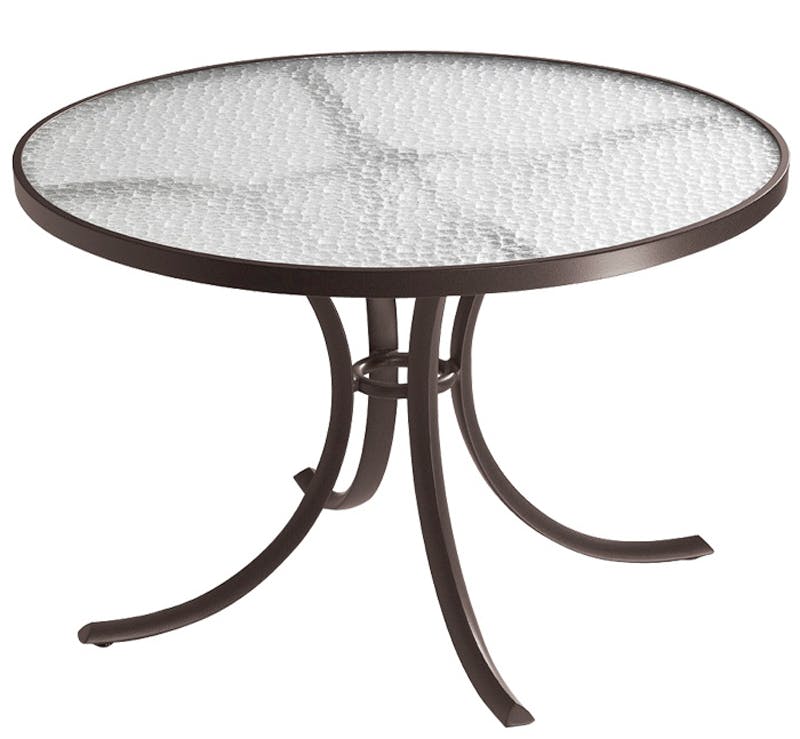 Tropitone 1842 Acrylic and Glass Tables 42 inch Round Dining Table Tropitone 1842 Acrylic and Glass Tables 42 inch Round Dining Table