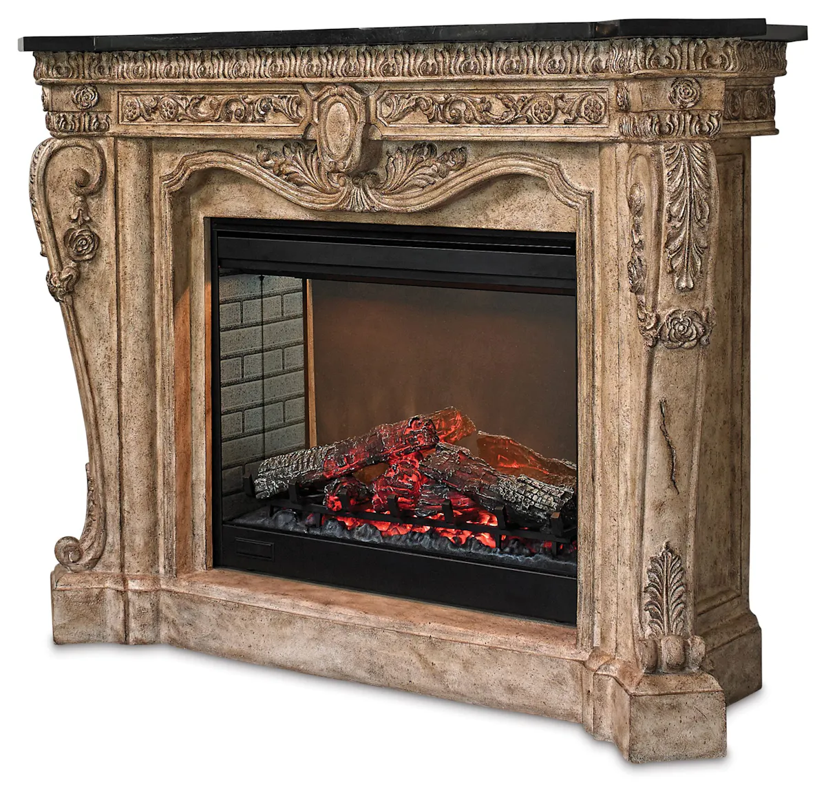 Ambella Home 01129-400-061 Floral Electric Fireplace Ambella Home 01129-400-061 Floral Electric Fireplace