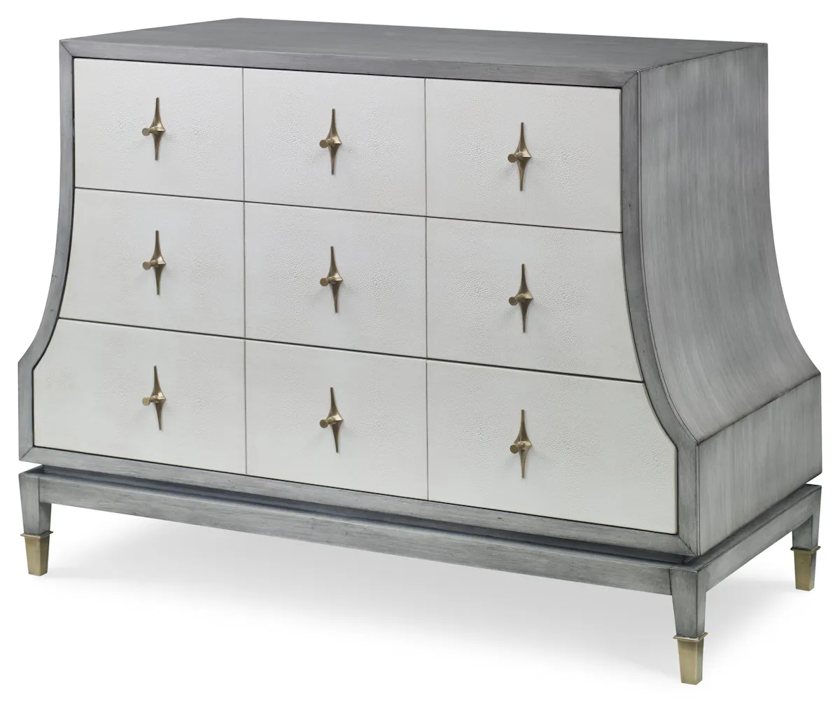 Ambella Home 02293-830-010 Tapered Chest Ash Grey / Linen Ambella Home 02293-830-010 Tapered Chest Ash Grey / Linen