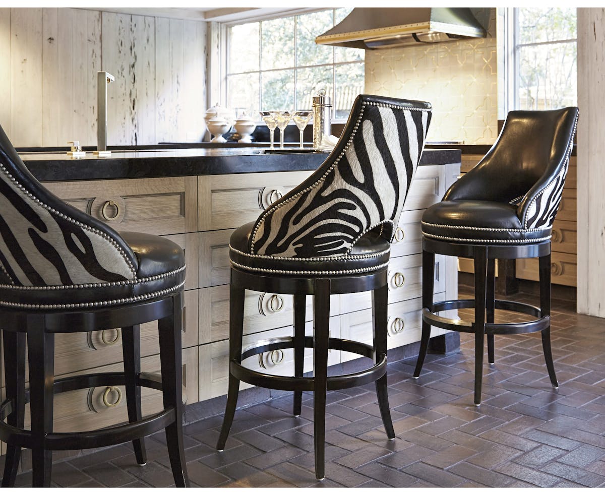 Ambella Home 03534-510-001 Zebrano Swivel Barstool Ambella Home 03534-510-001 Zebrano Swivel Barstool