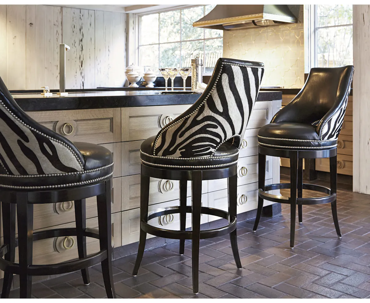 Ambella Home 03534-520-001 Zebrano Swivel Counter Stool Ambella Home 03534-520-001 Zebrano Swivel Counter Stool