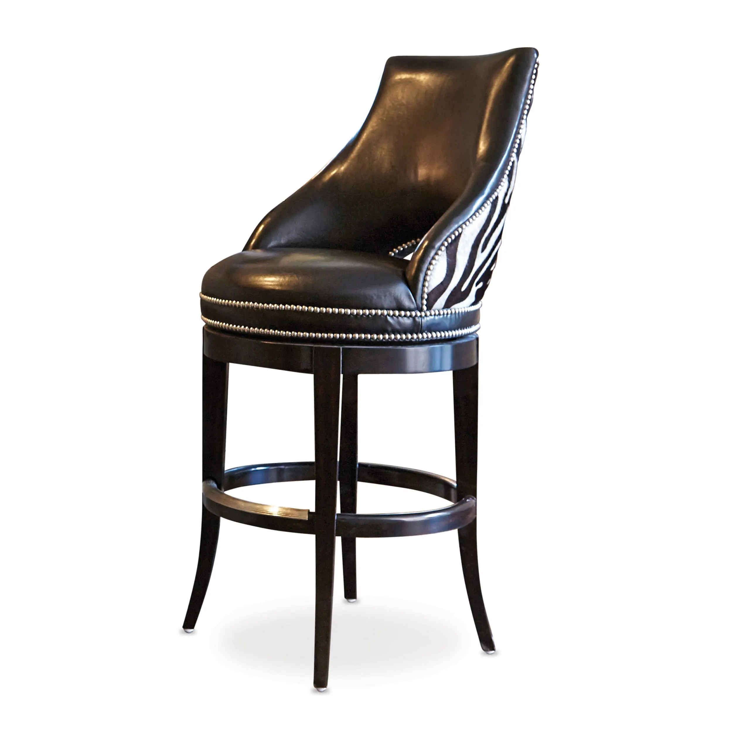 Ambella Home 03534-520-001 Zebrano Swivel Counter Stool