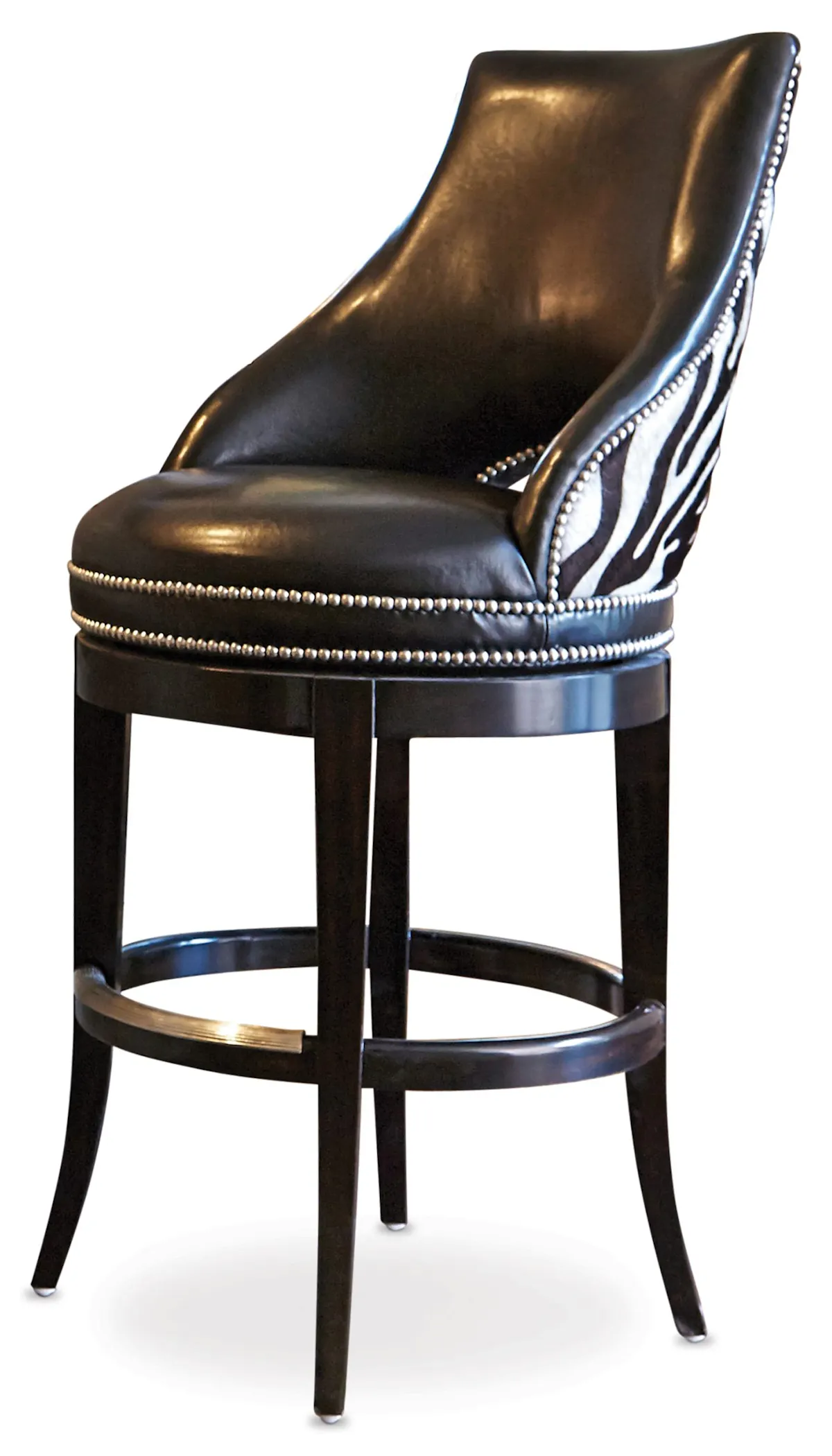 Ambella Home 03534-520-001 Zebrano Swivel Counter Stool Ambella Home 03534-520-001 Zebrano Swivel Counter Stool