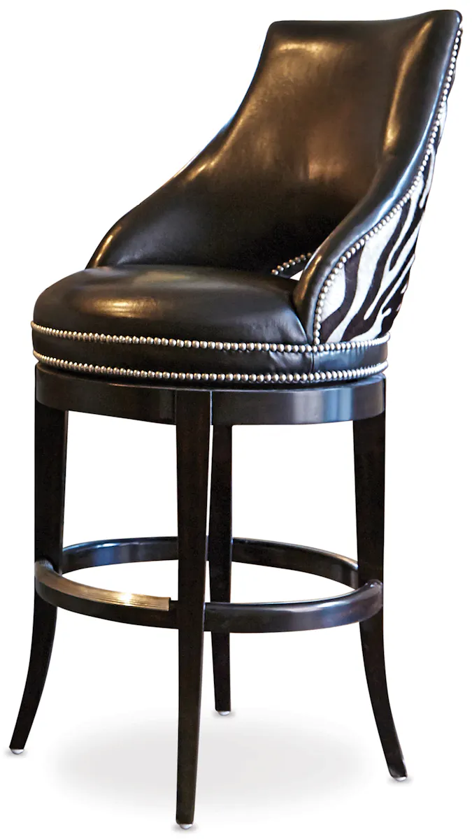 Ambella Home 03534-520-001 Zebrano Swivel Counter Stool Ambella Home 03534-520-001 Zebrano Swivel Counter Stool