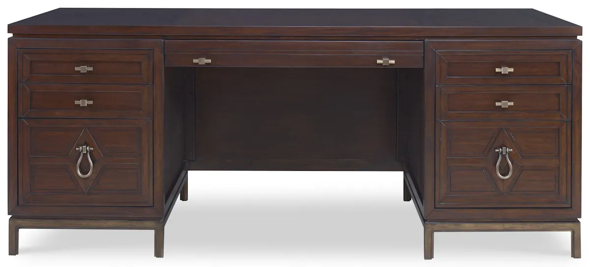 Ambella Home 04602-320-374 Diamond Executive Desk Dark Ambella Home 04602-320-374 Diamond Executive Desk Dark