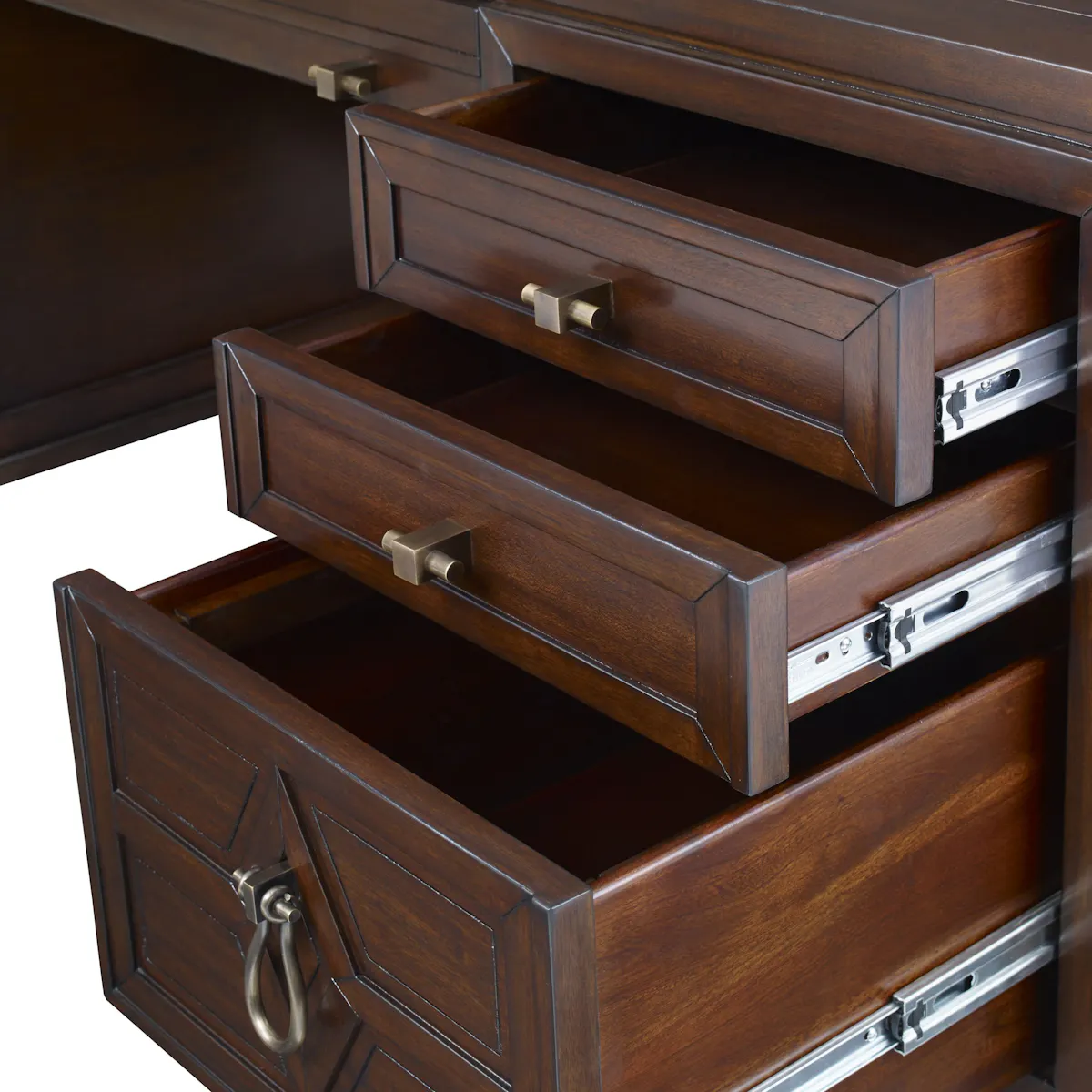 Ambella Home 04602-320-374 Diamond Executive Desk Dark Ambella Home 04602-320-374 Diamond Executive Desk Dark