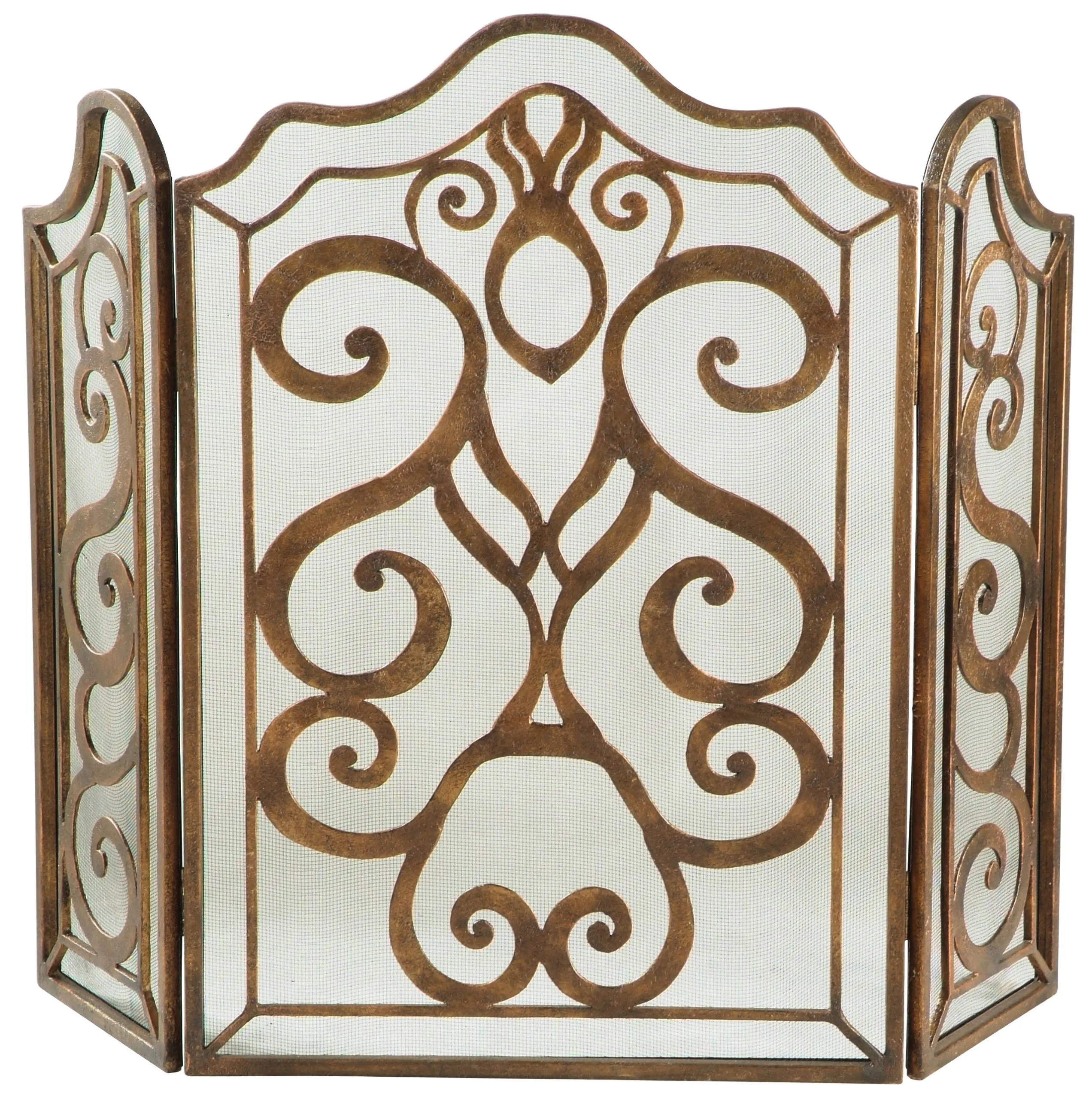 Ambella Home 05133-460-001 Tiger Lily 3-Panel Fireplace Screen
