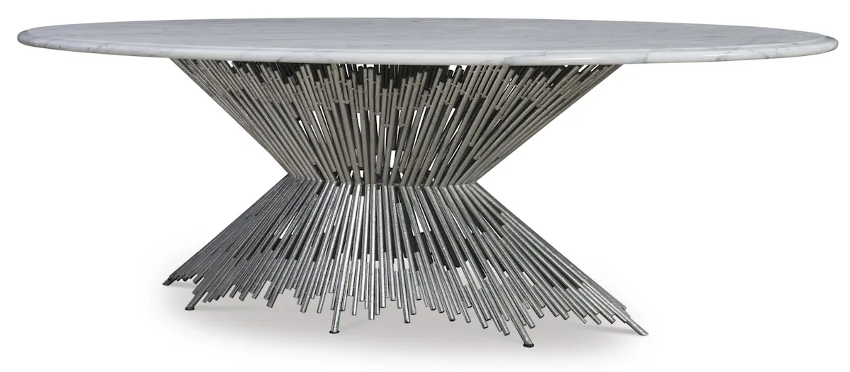 Ambella Home 05237-640-011 Pick Up Sticks Dining Table Base Silver Ambella Home 05237-640-011 Pick Up Sticks Dining Table Base Silver