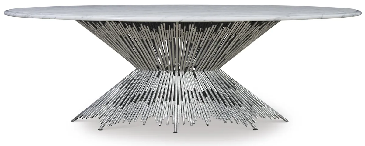 Ambella Home 05237-640-011 Pick Up Sticks Dining Table Base Silver Ambella Home 05237-640-011 Pick Up Sticks Dining Table Base Silver