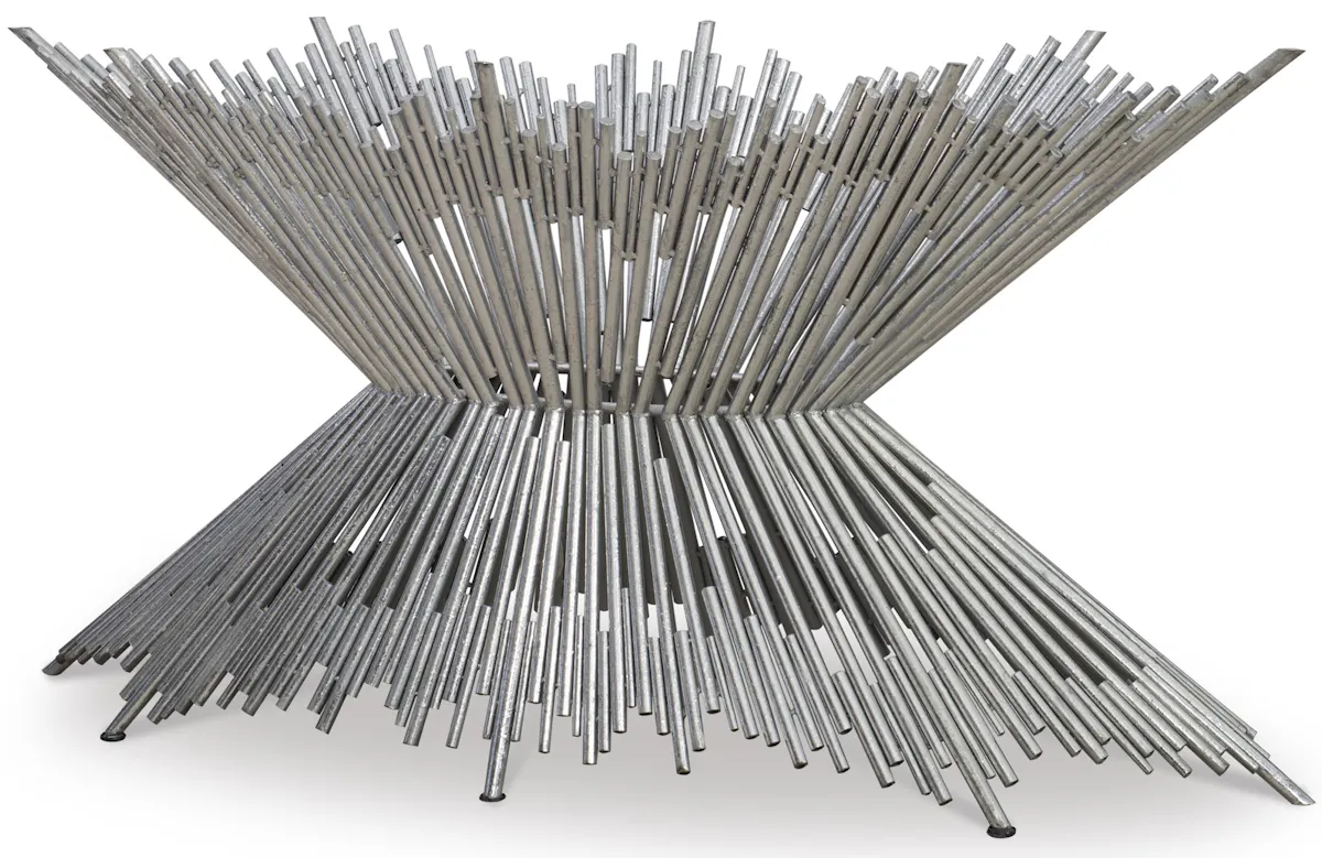 Ambella Home 05237-640-011 Pick Up Sticks Dining Table Base Silver Ambella Home 05237-640-011 Pick Up Sticks Dining Table Base Silver