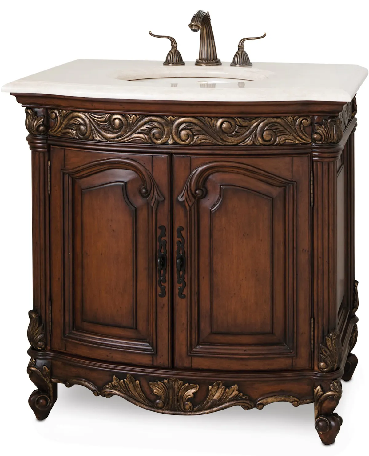 Ambella Home 06227-110-126 Provincial Petite Sink Chest Dark Ambella Home 06227-110-126 Provincial Petite Sink Chest Dark