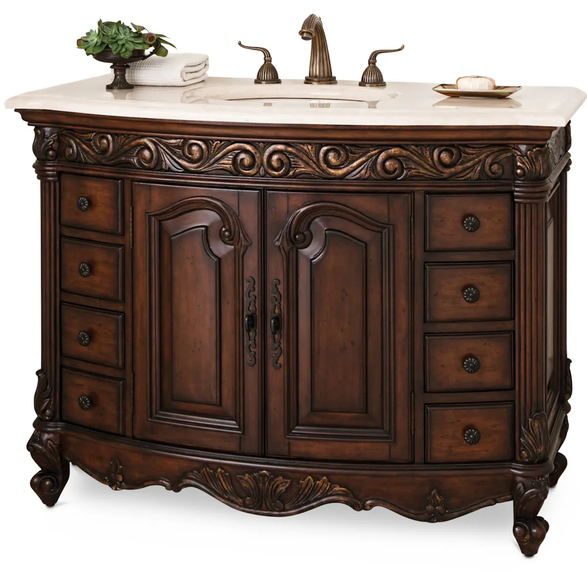 Ambella Home 06227-110-226 Provincial Medium Sink Chest Dark Ambella Home 06227-110-226 Provincial Medium Sink Chest Dark