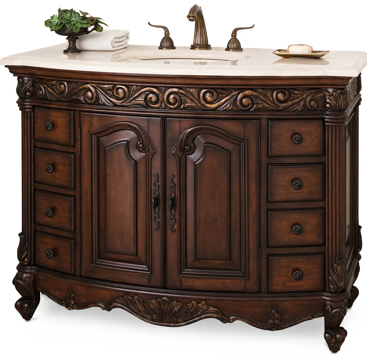 Ambella Home 06227-110-226 Provincial Medium Sink Chest Dark Ambella Home 06227-110-226 Provincial Medium Sink Chest Dark