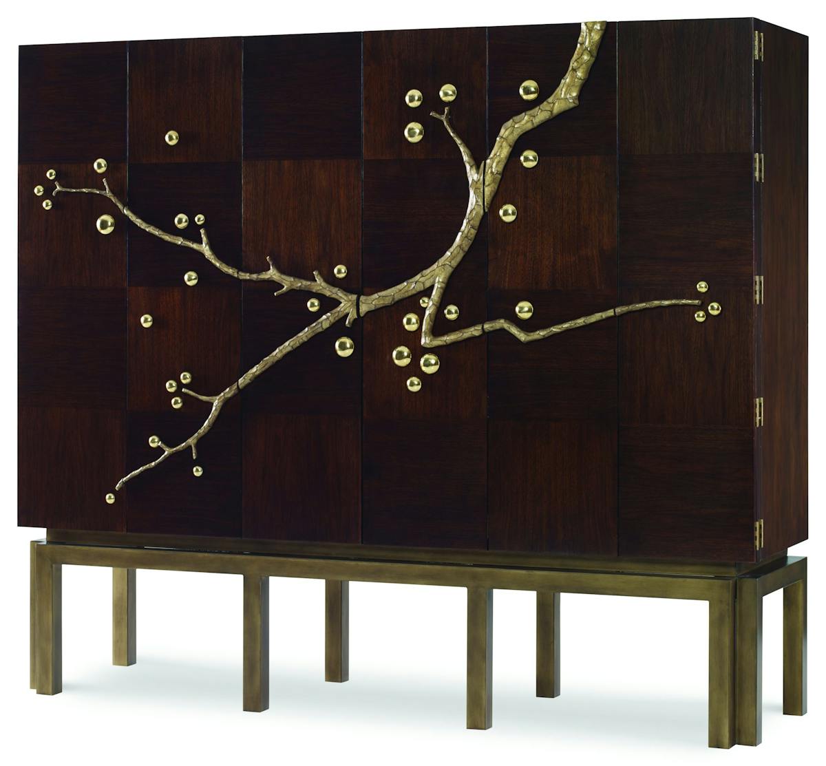Ambella Home 06809-890-166 Cherry Blossom Cabinet Walnut Ambella Home 06809-890-166 Cherry Blossom Cabinet Walnut