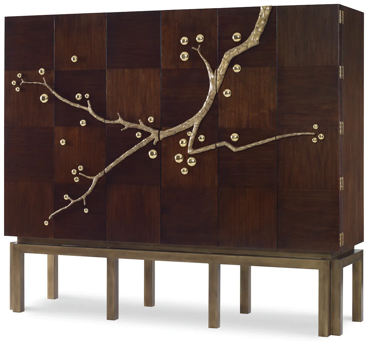 Ambella Home 06809-890-166 Cherry Blossom Cabinet Walnut Ambella Home 06809-890-166 Cherry Blossom Cabinet Walnut