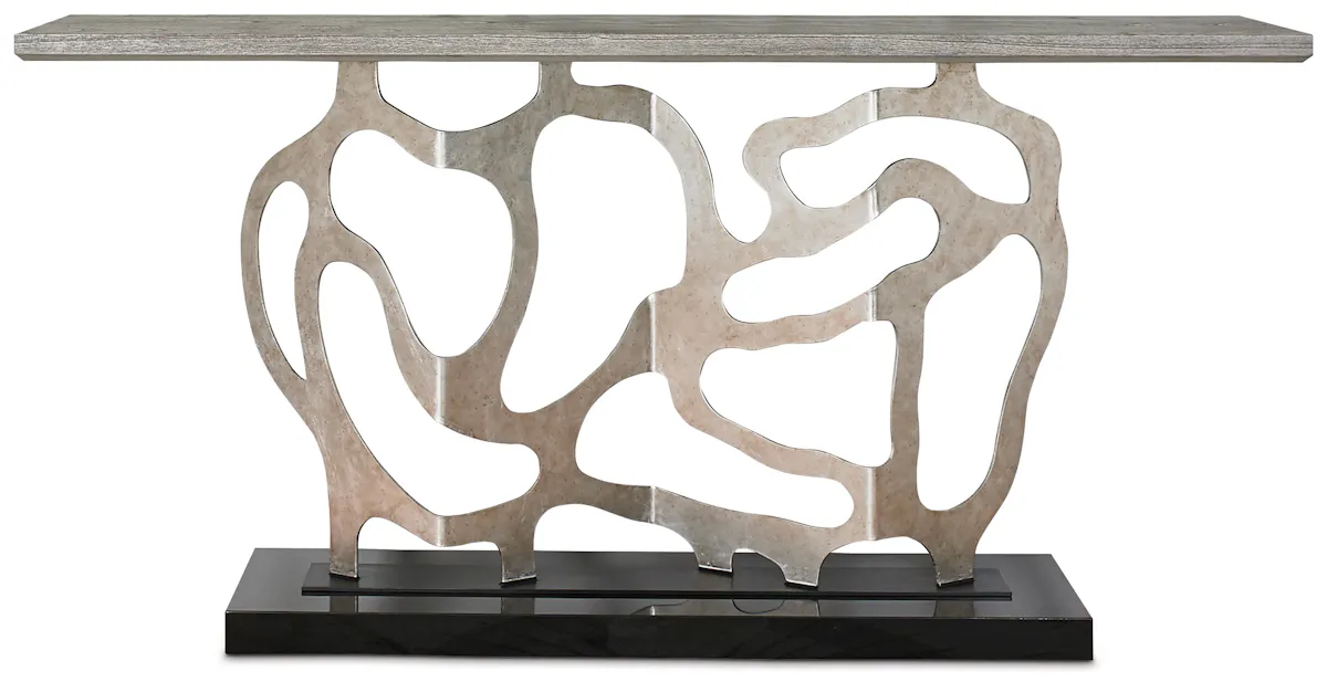 Ambella Home 07200-850-002 Sculpted Console Silver Ambella Home 07200-850-002 Sculpted Console Silver