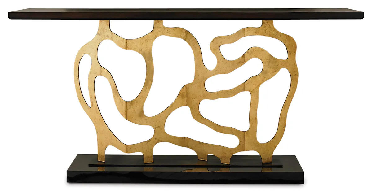 Ambella Home 07200-850-003 Sculpted Console Gold Ambella Home 07200-850-003 Sculpted Console Gold