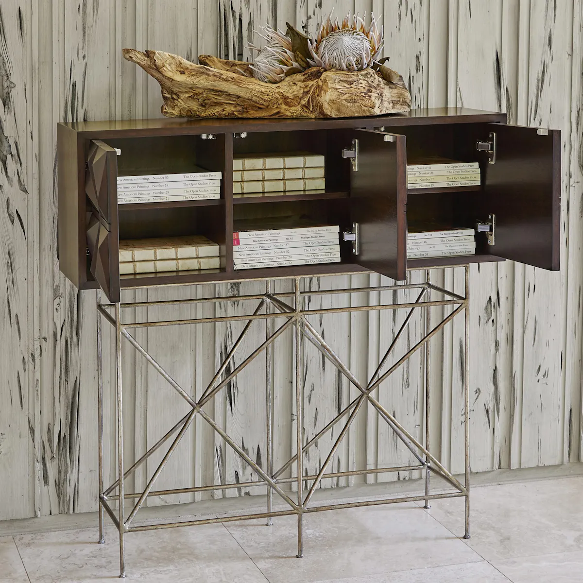 Ambella Home 07207-850-001 Snowflake Console Table Ambella Home 07207-850-001 Snowflake Console Table