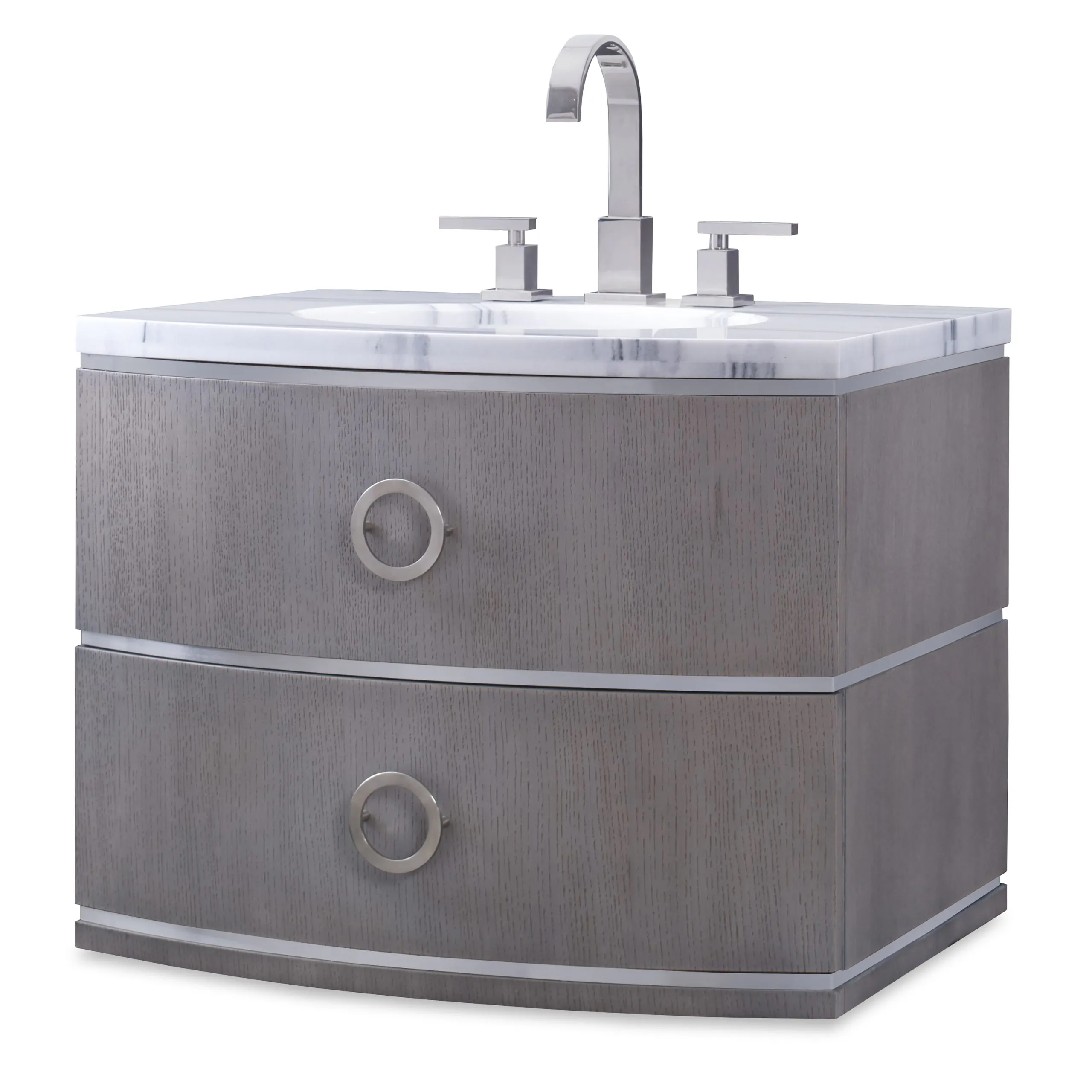 Ambella Home 07231-110-211 Cirque Wall Sink Chest Grey