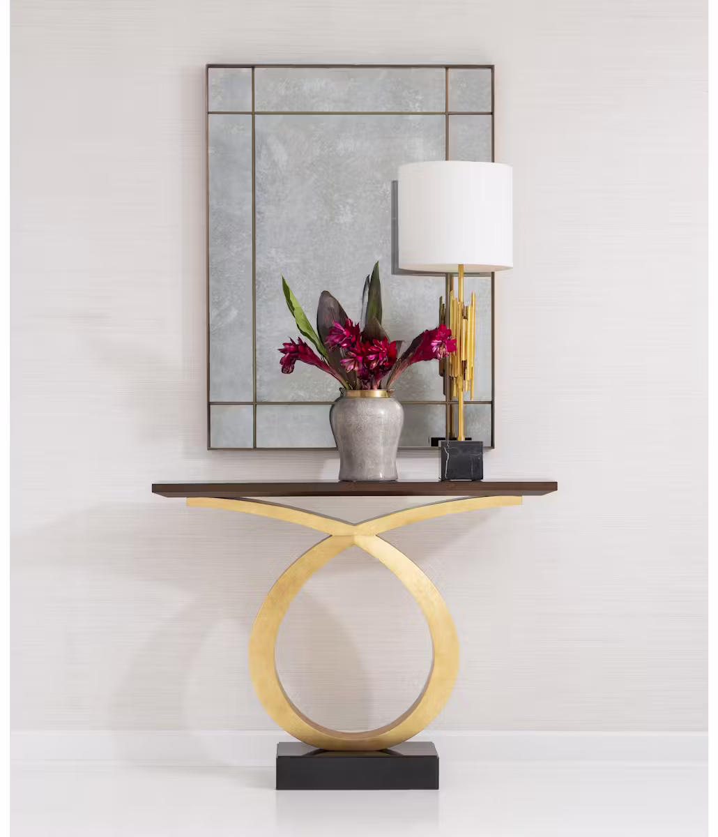 Ambella Home 07286-850-001 Loophole Console Table Gold Ambella Home 07286-850-001 Loophole Console Table Gold