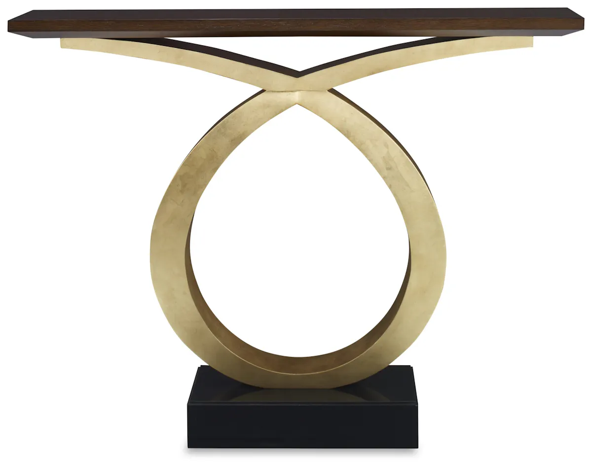 Ambella Home 07286-850-001 Loophole Console Table Gold Ambella Home 07286-850-001 Loophole Console Table Gold