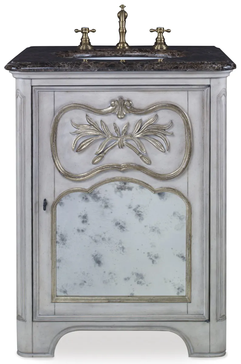 Ambella Home 08989-110-121 Laurel Petite Sink Chest White Ambella Home 08989-110-121 Laurel Petite Sink Chest White