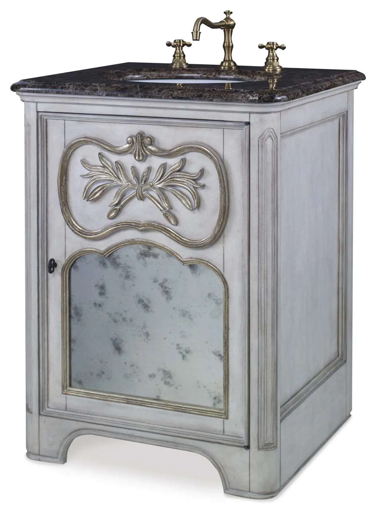 Ambella Home 08989-110-121 Laurel Petite Sink Chest White Ambella Home 08989-110-121 Laurel Petite Sink Chest White