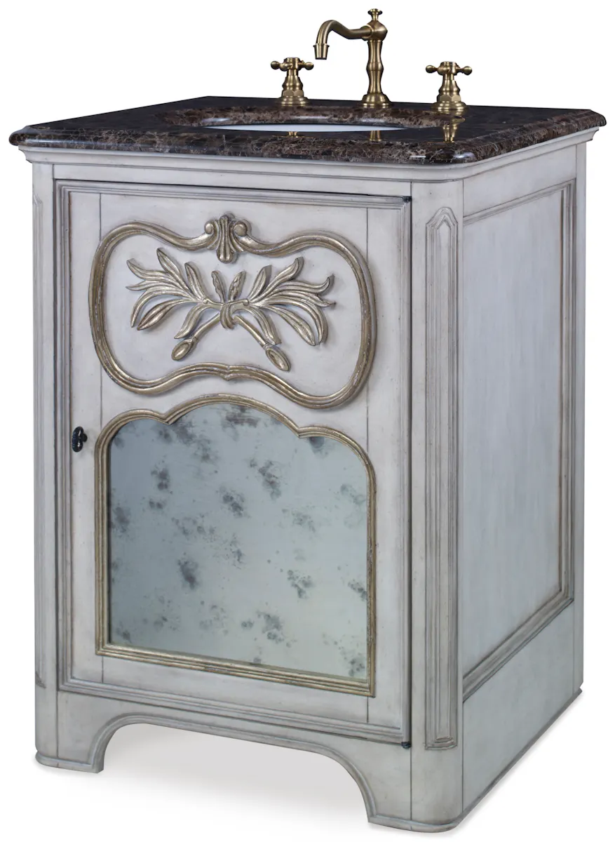 Ambella Home 08989-110-121 Laurel Petite Sink Chest White Ambella Home 08989-110-121 Laurel Petite Sink Chest White