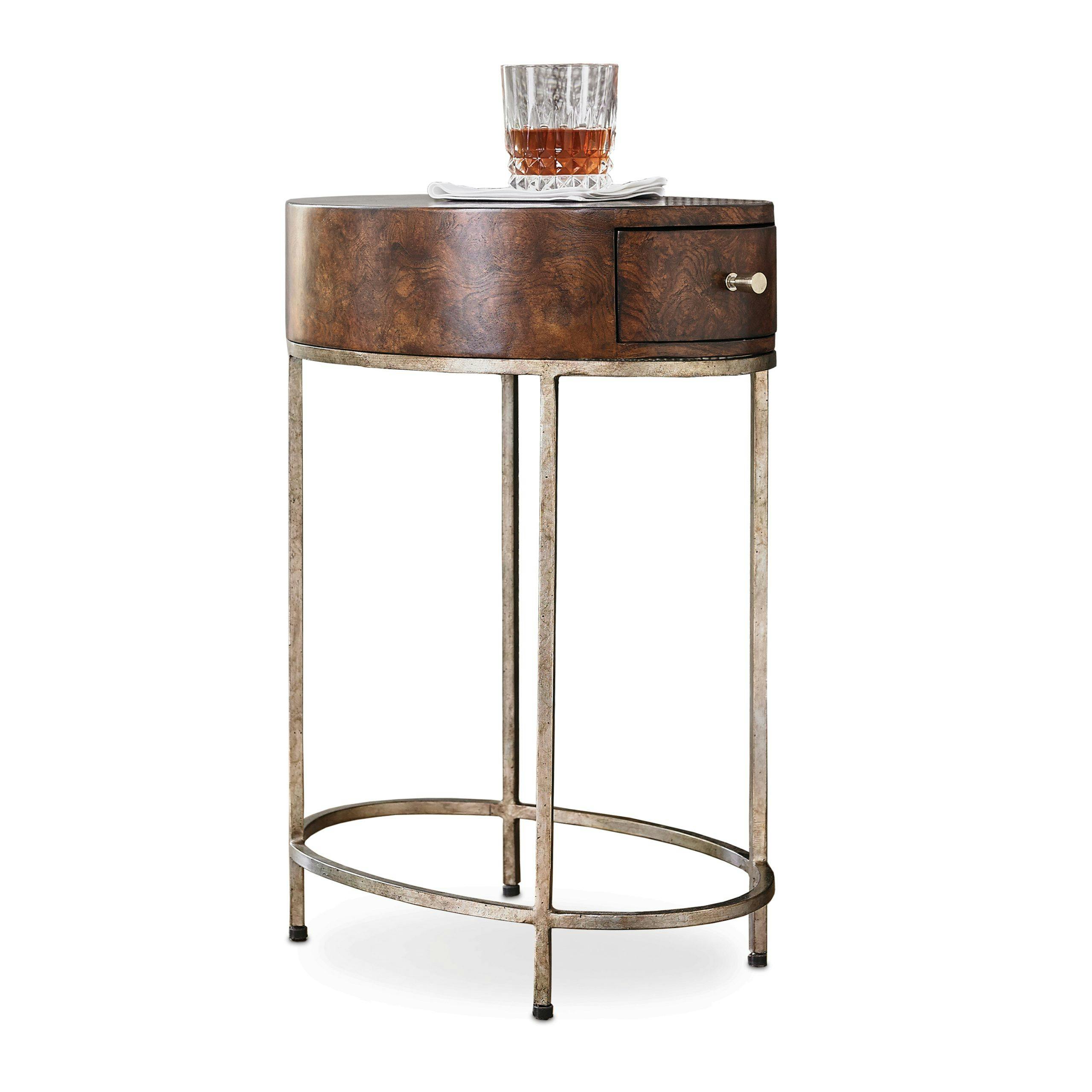 Ambella Home 09126-900-011 French Key Accent Table Silver