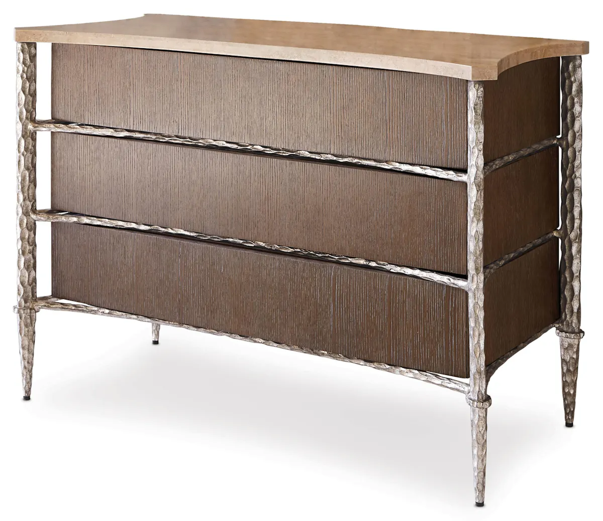Ambella Home 09133-830-001 Chiseled Chest Driftwood / Ant. Silver Ambella Home 09133-830-001 Chiseled Chest Driftwood / Ant. Silver