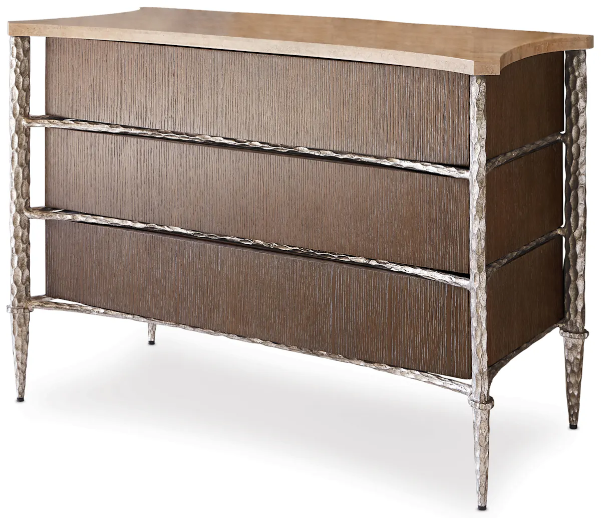 Ambella Home 09133-830-001 Chiseled Chest Driftwood / Ant. Silver Ambella Home 09133-830-001 Chiseled Chest Driftwood / Ant. Silver
