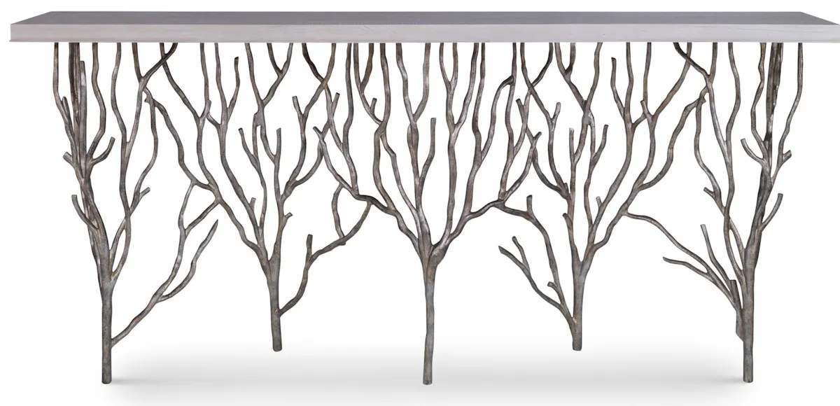 Ambella Home 09136-850-008 Forest Console Table Champagne Ambella Home 09136-850-008 Forest Console Table Champagne