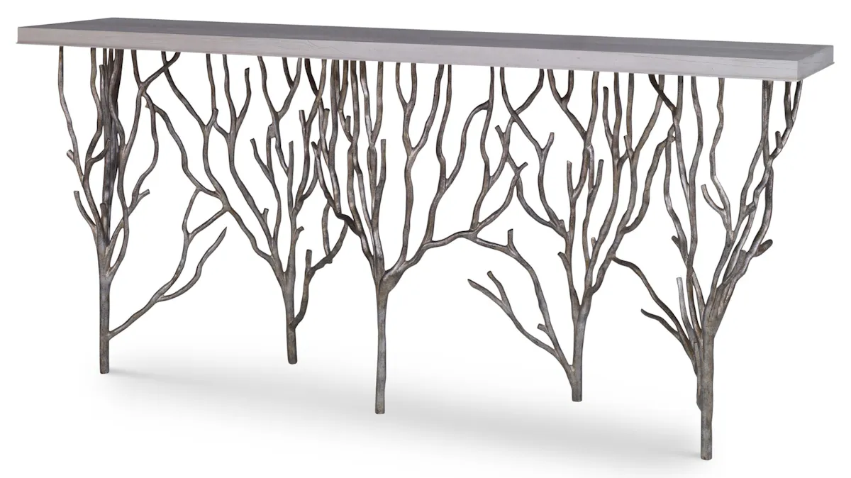 Ambella Home 09136-850-008 Forest Console Table Champagne Ambella Home 09136-850-008 Forest Console Table Champagne