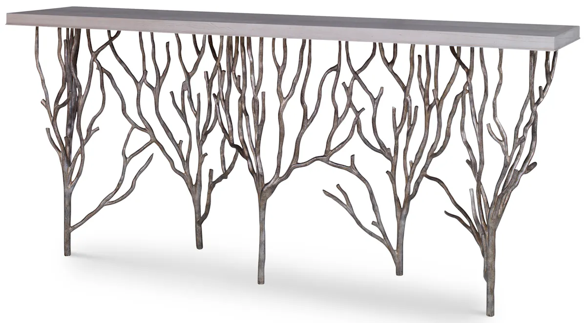 Ambella Home 09136-850-008 Forest Console Table Champagne Ambella Home 09136-850-008 Forest Console Table Champagne