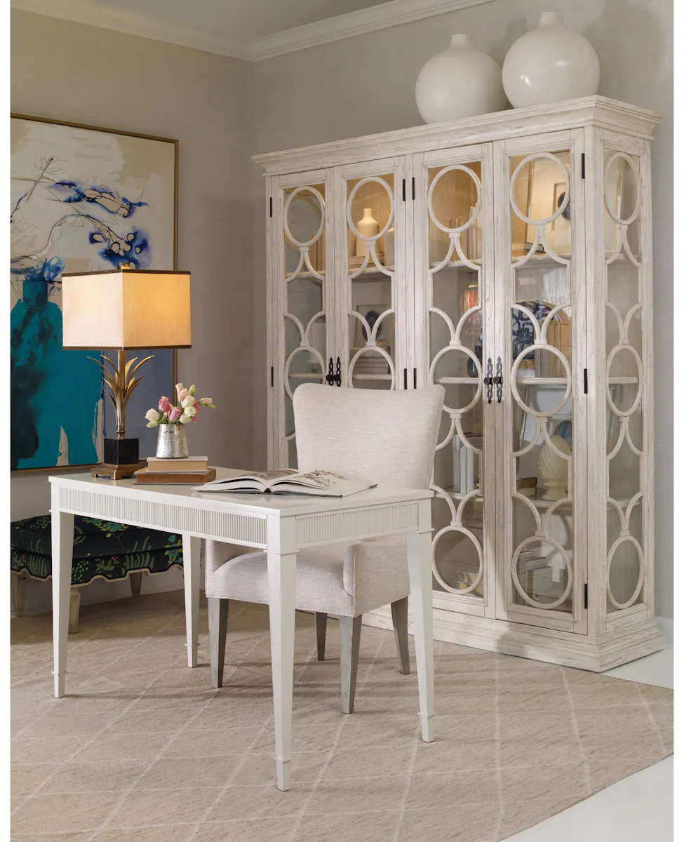 Ambella Home 09170-300-007 Reeded Writing Desk Linen Ambella Home 09170-300-007 Reeded Writing Desk Linen