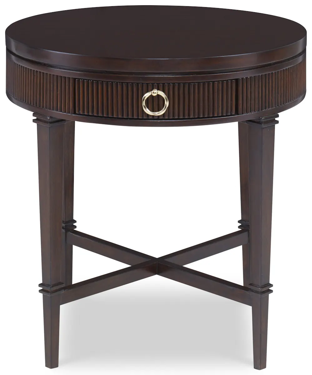 Ambella Home 09170-900-002 Reeded Side Table Round Ambella Home 09170-900-002 Reeded Side Table Round