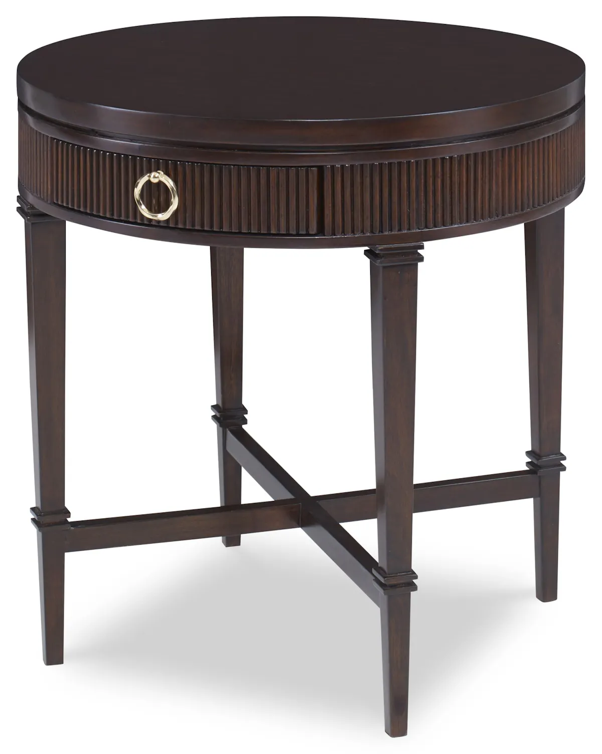 Ambella Home 09170-900-002 Reeded Side Table Round Ambella Home 09170-900-002 Reeded Side Table Round
