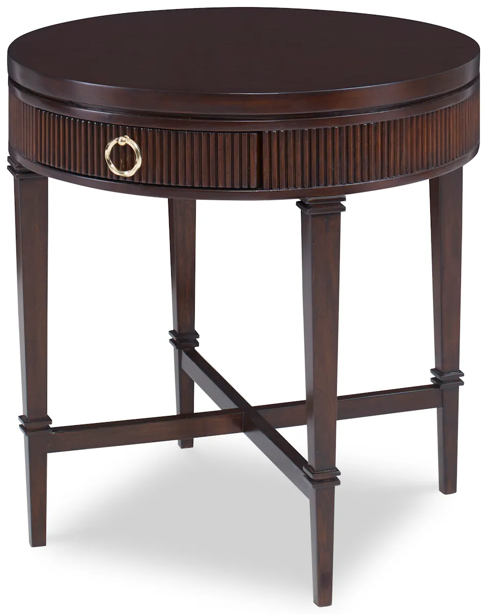 Ambella Home 09170-900-002 Reeded Side Table Round Ambella Home 09170-900-002 Reeded Side Table Round