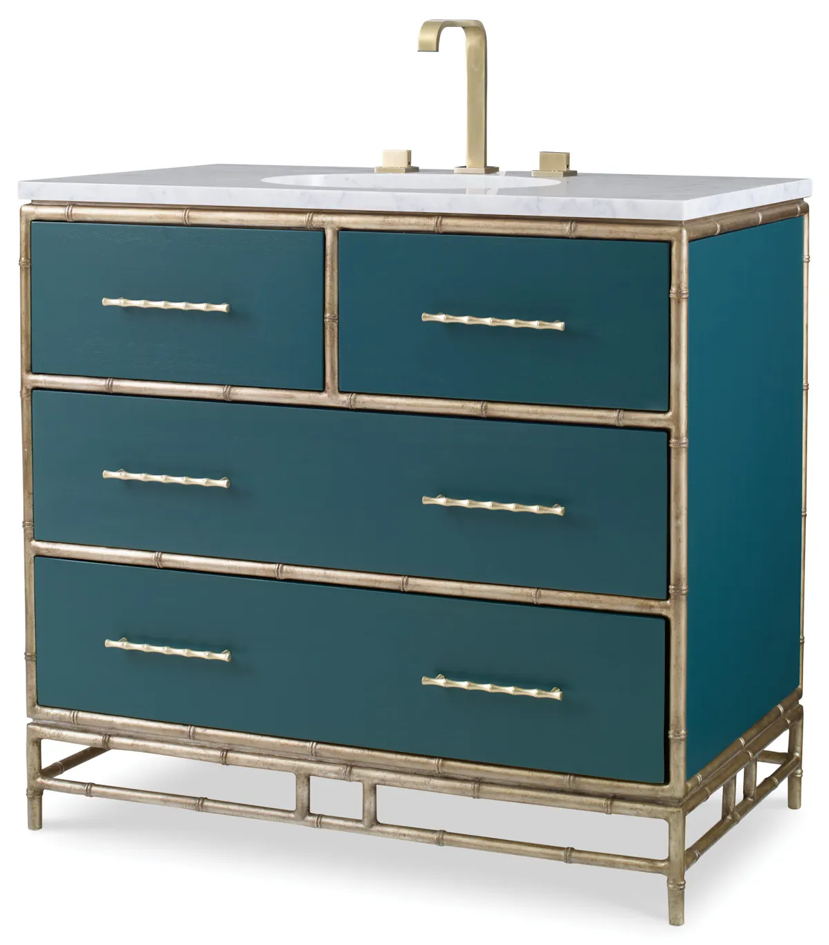 Ambella Home 09175-110-333 Chinoiserie Sink Chest Peacock Ambella Home 09175-110-333 Chinoiserie Sink Chest Peacock