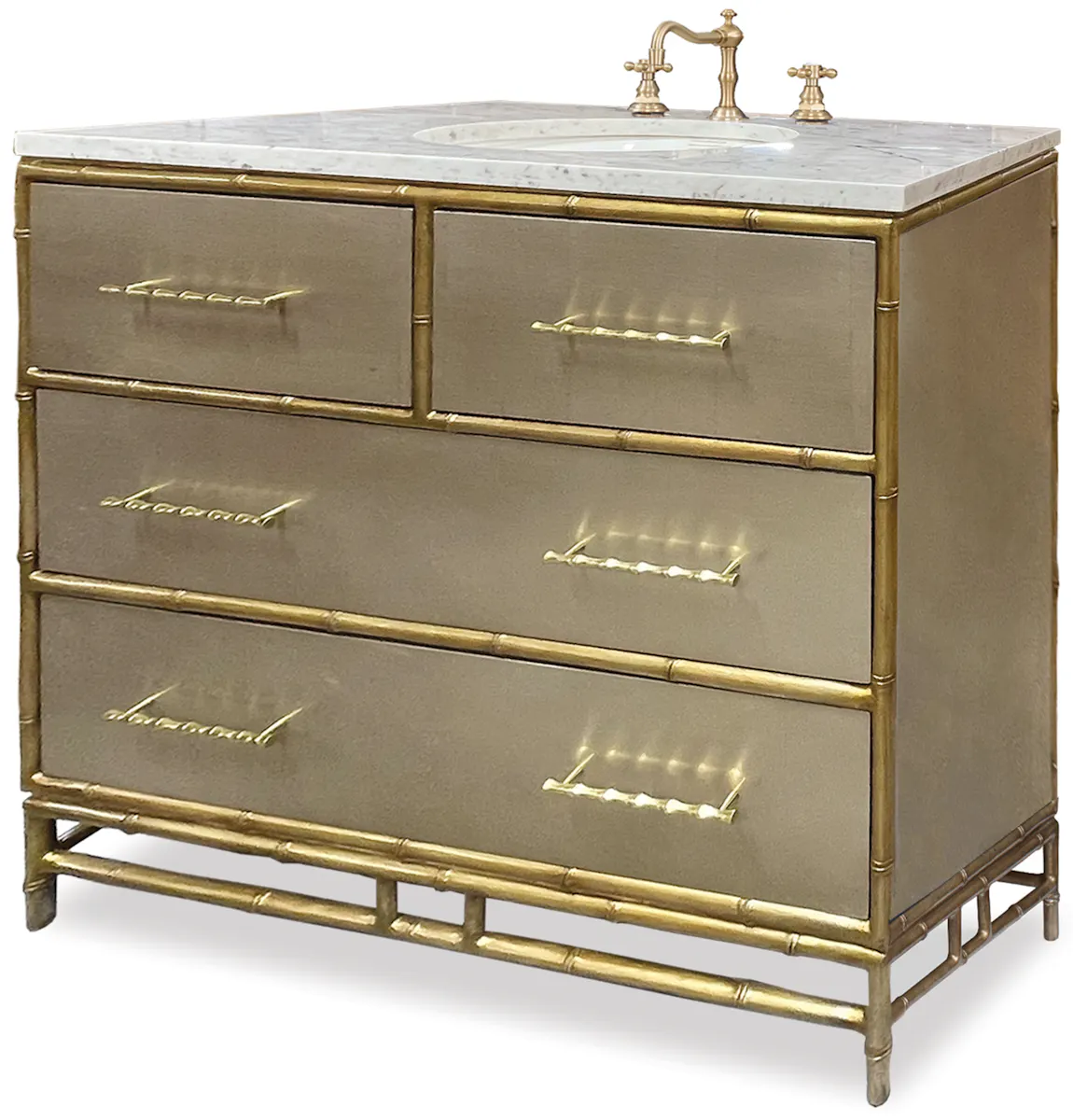 Ambella Home 09175-110-334 Chinoiserie Sink Chest French Gold Ambella Home 09175-110-334 Chinoiserie Sink Chest French Gold