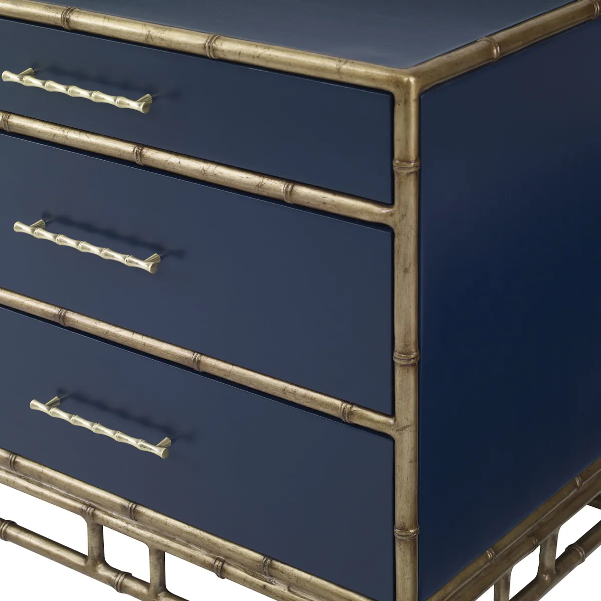 Ambella Home 09175-230-021 Chinoiserie Nightstand Cadet Blue Ambella Home 09175-230-021 Chinoiserie Nightstand Cadet Blue