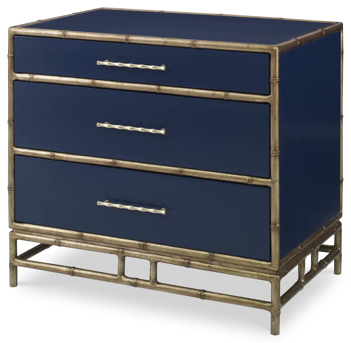 Ambella Home 09175-230-021 Chinoiserie Nightstand Cadet Blue Ambella Home 09175-230-021 Chinoiserie Nightstand Cadet Blue